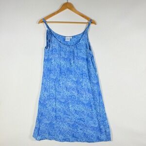 Blue Ginger Womens Small Hawaiian Dress Floral Paisley Strappy Vacation Tropical